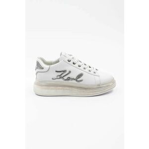 Karl Lagerfeld sneakers din piele KAPRI KUSHION culoarea alb, KL62610H imagine