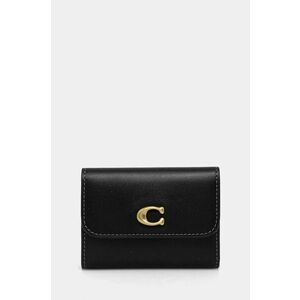 Coach portofel de piele femei, culoarea negru, CZ111 imagine