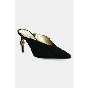 Kurt Geiger London papuci Eagle High Closed Mule femei, culoarea negru, cu toc cui, 3967800209 imagine