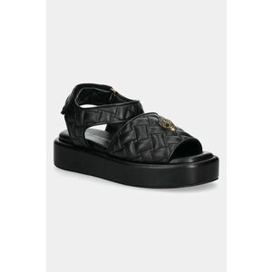 Kurt Geiger London sandale de piele Onyx Flatform femei, culoarea negru, cu platforma, 3940600109 imagine