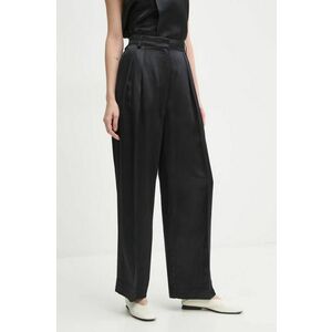 Day Birger et Mikkelsen pantaloni din amestec de in Enzo culoarea negru, lat, high waist, DAY65243533 imagine