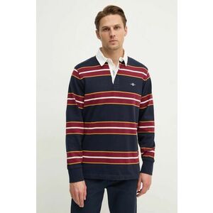 Gant longsleeve din bumbac culoarea albastru marin, modelator, 2044007 imagine