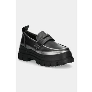 Buffalo mocasini Aspha Loafer Vntg femei, culoarea gri, cu platforma, 1624083-PEW imagine