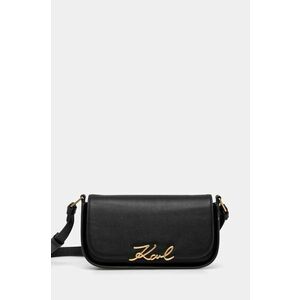 Karl Lagerfeld poseta de piele culoarea negru, A1W30039 imagine