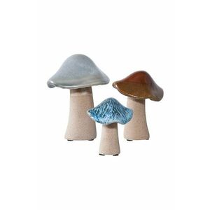 House Nordic figurina decorativa Mushrooms 3-pack culoarea verde imagine