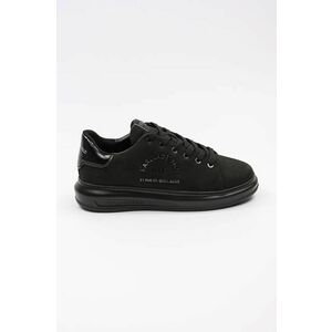 Karl Lagerfeld sneakers din piele intoarsă KAPRI MENS culoarea negru, KL52537K imagine