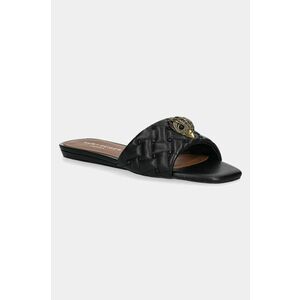 Kurt Geiger London slapi de piele Kensington Flat Sandal femei, culoarea negru, 8496109109 imagine