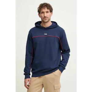 Fila bluza Latrobe barbati, culoarea albastru marin, cu glugă, neted, FAM0783 imagine