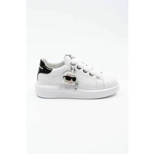 Karl Lagerfeld sneakers din piele KAPRI culoarea alb, KL62576T imagine