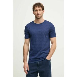 Lindbergh tricou barbati, culoarea albastru marin, melanj, 30-48044 imagine