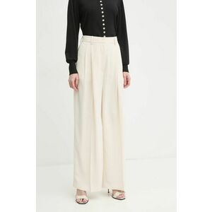 Day Birger et Mikkelsen pantaloni Enzo femei, culoarea bej, lat, high waist, DAY100428 imagine