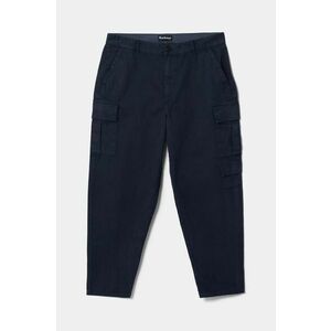 Barbour pantaloni de bumbac culoarea albastru marin, cu fason cargo, MTR0754NY91 imagine