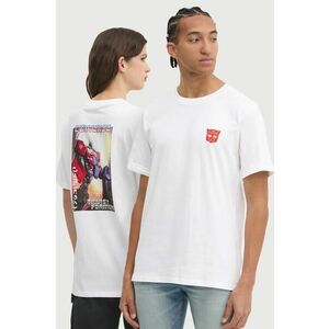 Converse tricou din bumbac x Transformers culoarea bej, cu imprimeu, 10027823-A01 imagine