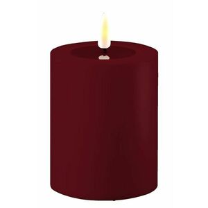 Deluxe Homeart lumânare led 7, 5 x 10 cm culoarea bordo imagine