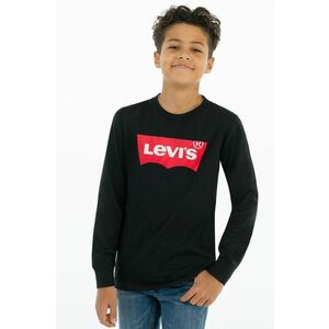 Levi's Longsleeve copii culoarea negru, cu imprimeu imagine