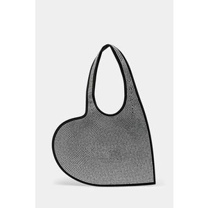 Coperni geantă Crystal-Embellished Mini Heart Tote culoarea negru, COPBA14BIS455 imagine