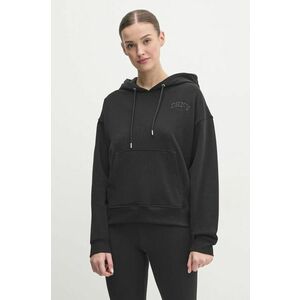 Dkny bluză femei, culoarea negru, cu glugă, uni, DP4T1097 imagine