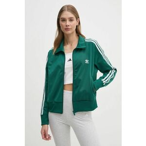 adidas Originals bluză Adicolor Classics Firebird femei, culoarea verde, cu imprimeu, JC8262 imagine