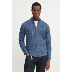 Pepe Jeans cămașă din bumbac ALAN bărbați, culoarea bleumarin, cu guler button-down, regular, PM308806 imagine