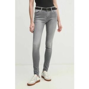 Pepe Jeans jeans SKINNY JEANS MW REGENT femei, culoarea gri, PL204728UI8 imagine