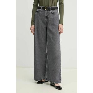 Pepe Jeans jeans WIDE LEG JEANS UHW JAIMY femei, culoarea gri, PL204740UM0 imagine