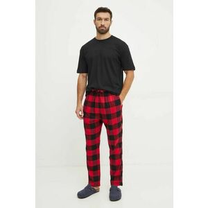 Hollister Co. pijama bărbați, culoarea negru, cu imprimeu, KI313-4027 imagine