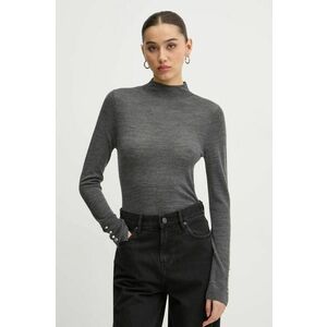 Abercrombie & Fitch pulover de lână femei, culoarea gri, light, cu turtleneck, KI150-4349 imagine