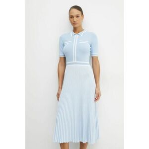 Karl Lagerfeld rochie midi, evazati, A1W13026 imagine