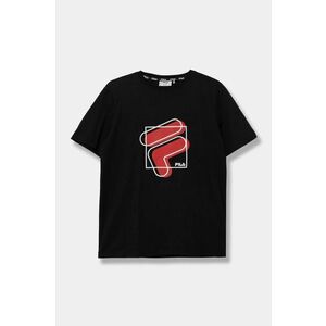 Fila tricou de bumbac pentru copii LUHDEN culoarea negru, cu imprimeu, FAT0589 imagine