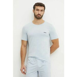 BOSS tricou din bumbac 3-pack bărbați, culoarea bleumarin, uni, 50532470 imagine