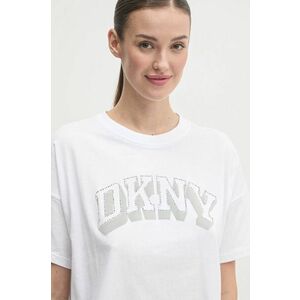 Dkny tricou din bumbac femei, culoarea alb, DP5T1119 imagine