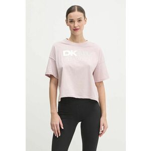 Dkny tricou din bumbac femei, culoarea roz, DP5T1121 imagine