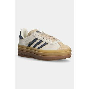 adidas Originals sneakers din piele Gazelle Bold culoarea bej, JQ5126 imagine