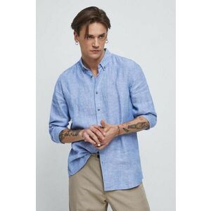 Medicine camasa de in cu guler button-down, slim imagine