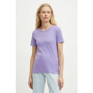 United Colors of Benetton tricou din bumbac femei, culoarea violet, 3GA2E16A0 imagine