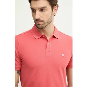 United Colors of Benetton polo de bumbac culoarea roz, neted, 3089J3179 imagine