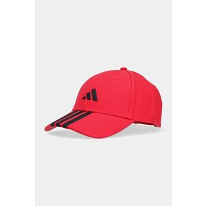 adidas sapca BBALL 3S CAP NL culoarea rosu, cu imprimeu, JP0387 imagine