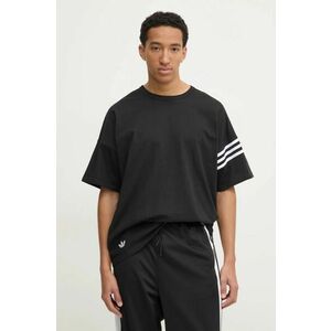 adidas Originals tricou Neuclassics bărbați, culoarea negru, cu imprimeu, JC9935 imagine