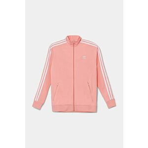 adidas Originals bluză copii culoarea portocaliu, cu imprimeu, JD1622 imagine