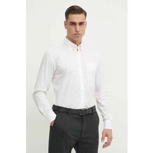 United Colors of Benetton cămașă din bumbac bărbați, culoarea alb, cu guler button-down, regular, 5KQRUQ04B imagine