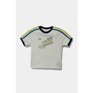 adidas Originals tricou de bumbac pentru copii culoarea alb, cu imprimeu, JC8403 imagine