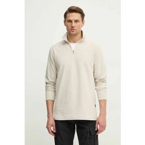 G-Star Raw longsleeve din bumbac culoarea bej, cu imprimeu, D26452-D617 imagine