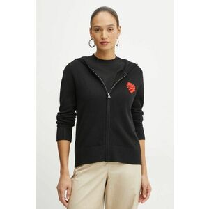 Karl Lagerfeld cardigan din lana culoarea negru, A1W18052 imagine