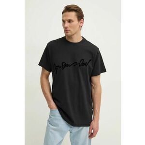 G-Star Raw tricou din bumbac barbati, culoarea negru, cu imprimeu, D25148-C336 imagine