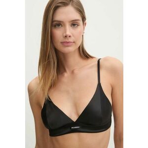 Karl Lagerfeld sutien culoarea negru, satin, neted, A1W47061 imagine