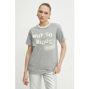 MAX&Co. tricou din bumbac femei, culoarea gri, 2518971021200 imagine