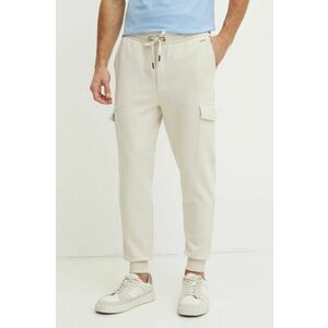 Joop! pantaloni de trening culoarea bej, neted, 30044704 imagine