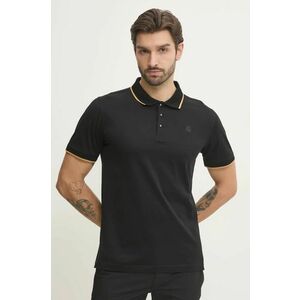 Karl Lagerfeld polo de bumbac culoarea negru, neted, 551200.745080 imagine