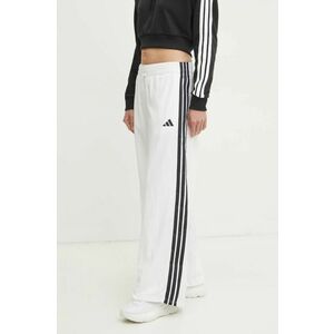 adidas pantaloni de trening Essentials culoarea bej, cu imprimeu, JE1307 imagine