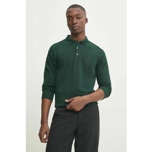 Abercrombie & Fitch longsleeve barbati, culoarea verde, neted, KI124-4549 imagine